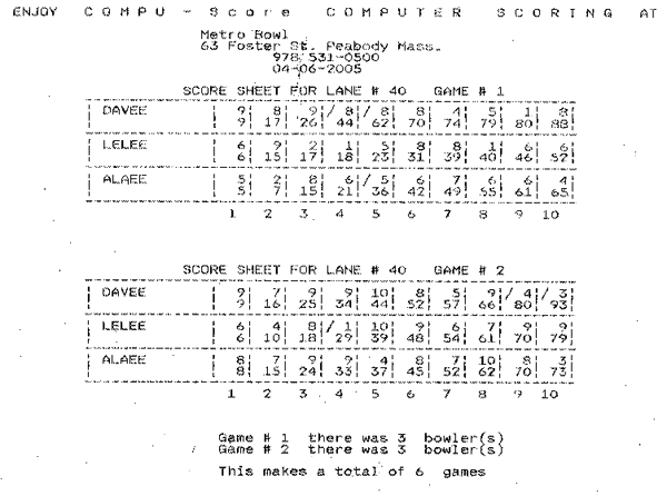 score sheet 2